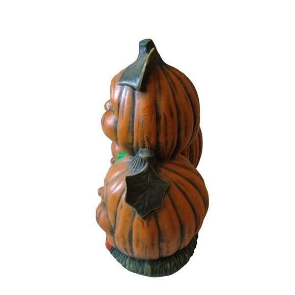 Ceramic Jack-O-Lantern Pumpkin People Smiling With Bow Ties Vintage Hall… - Picture 8 of 9